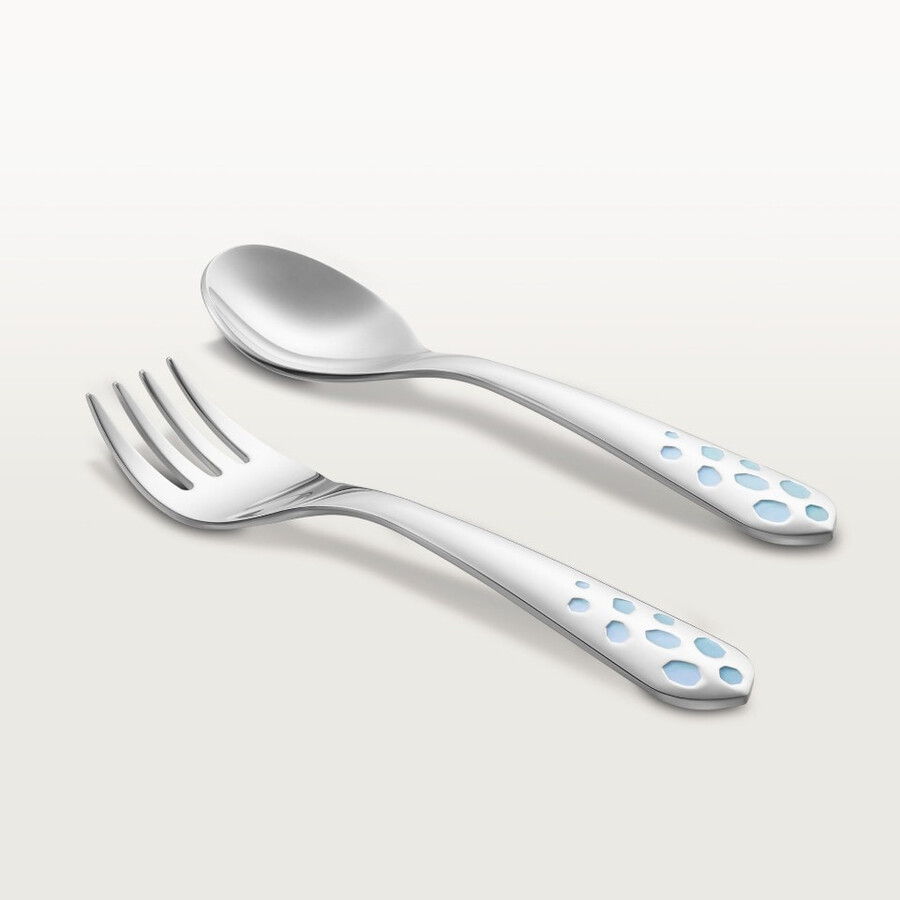 cartier baby panther cutlery set