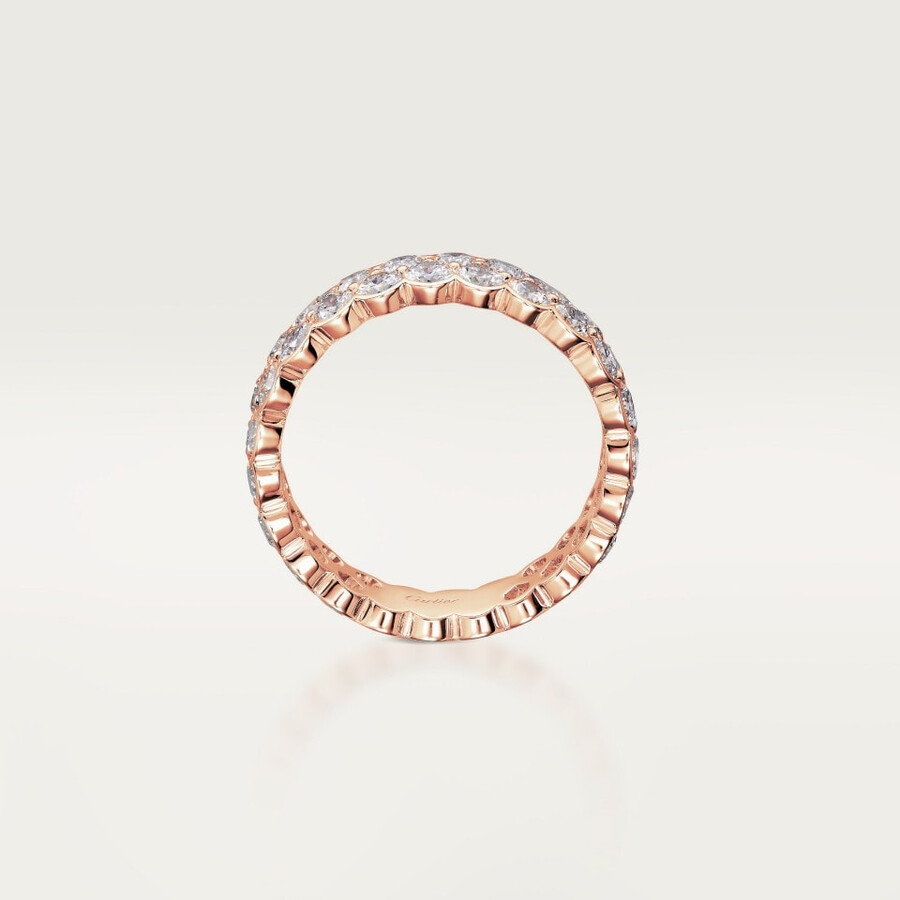 broderie de cartier wedding band double row diamonds