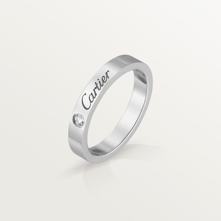 c de cartier wedding band 3 mm width 1 diamond