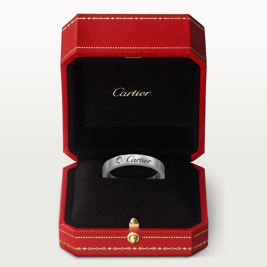 c de cartier wedding band 3 mm width 1 diamond
