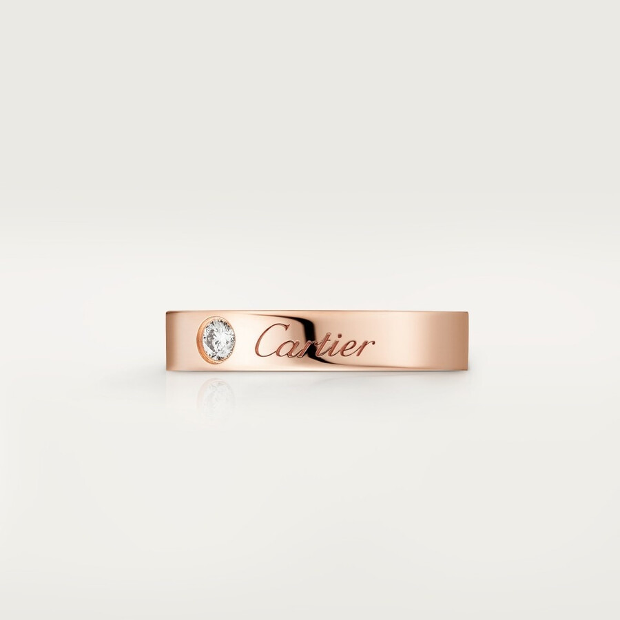 c de cartier wedding band 3 mm width 1 diamond