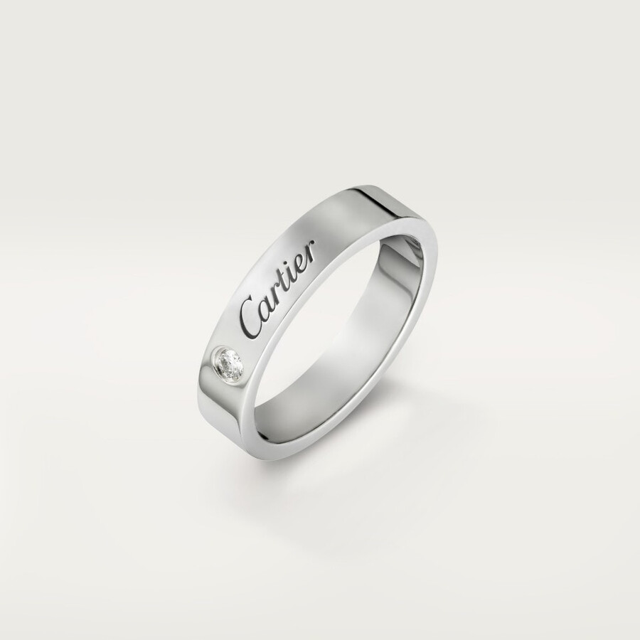 c de cartier wedding ring 4 mm width 1 diamond