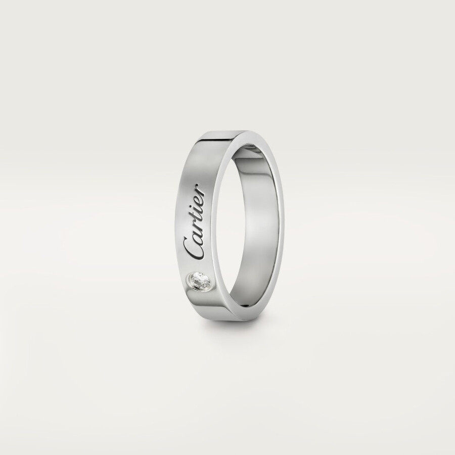 c de cartier wedding ring 4 mm width 1 diamond