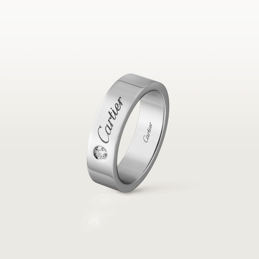 c de cartier wedding ring 5 mm width 1 diamond