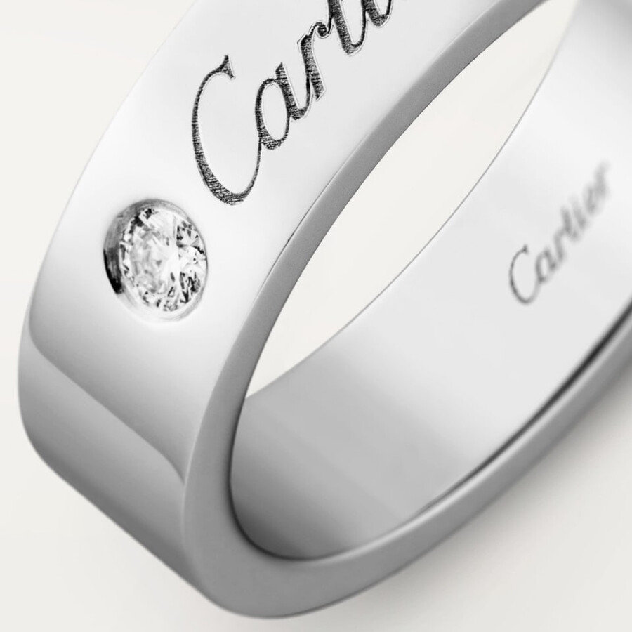 c de cartier wedding ring 5 mm width 1 diamond