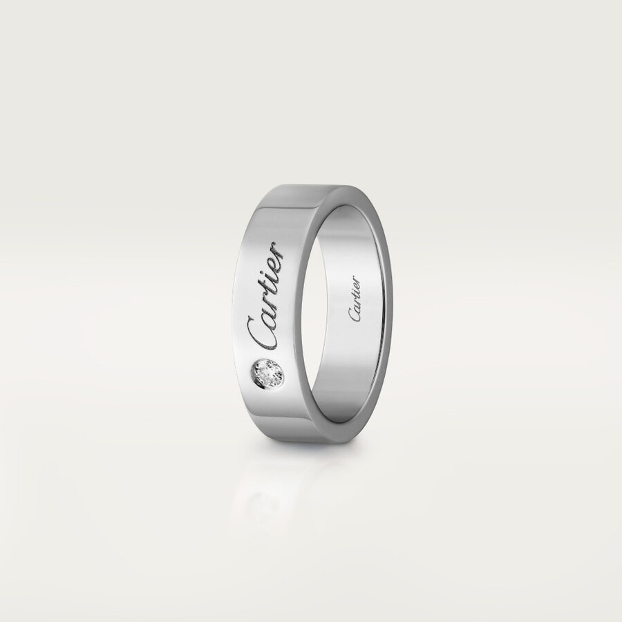 c de cartier wedding ring 5 mm width 1 diamond