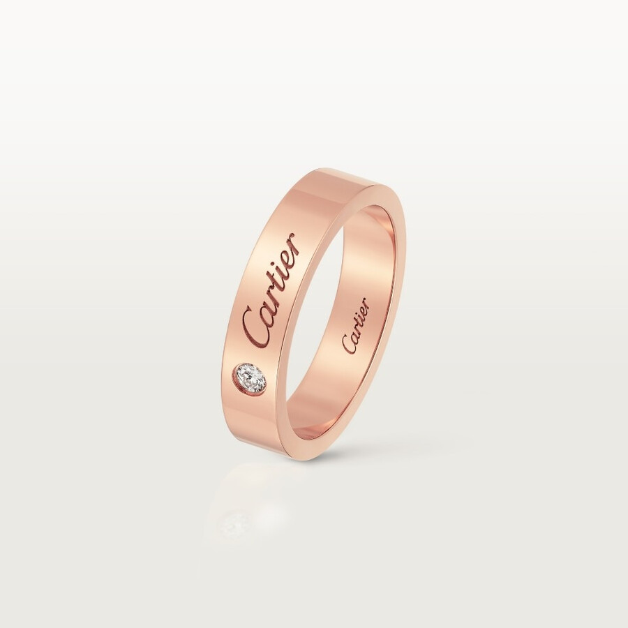 c de cartier wedding ring 4 mm width 1 diamond
