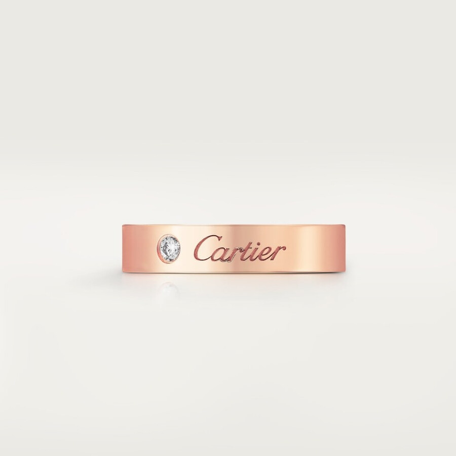 c de cartier wedding ring 4 mm width 1 diamond