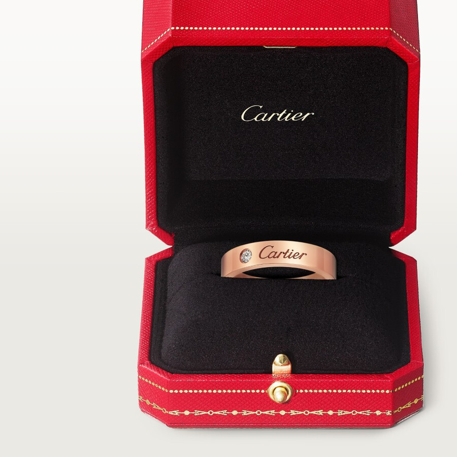 c de cartier wedding ring 4 mm width 1 diamond