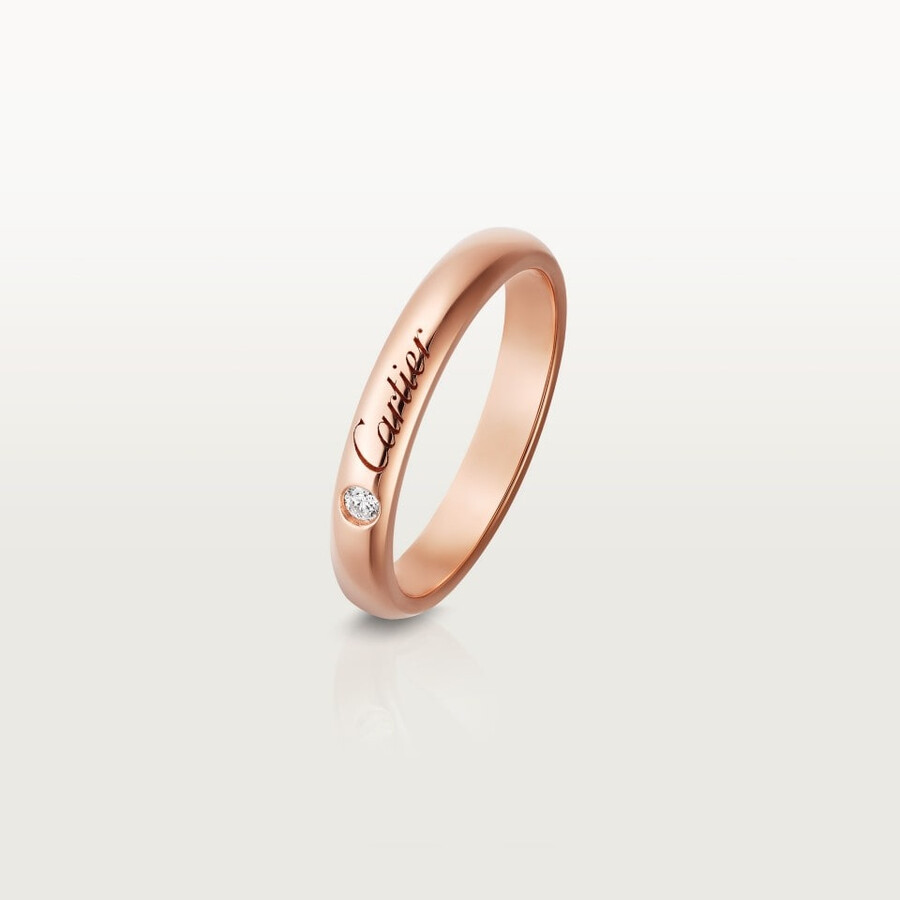c de cartier wedding band 3 mm width 1 diamond