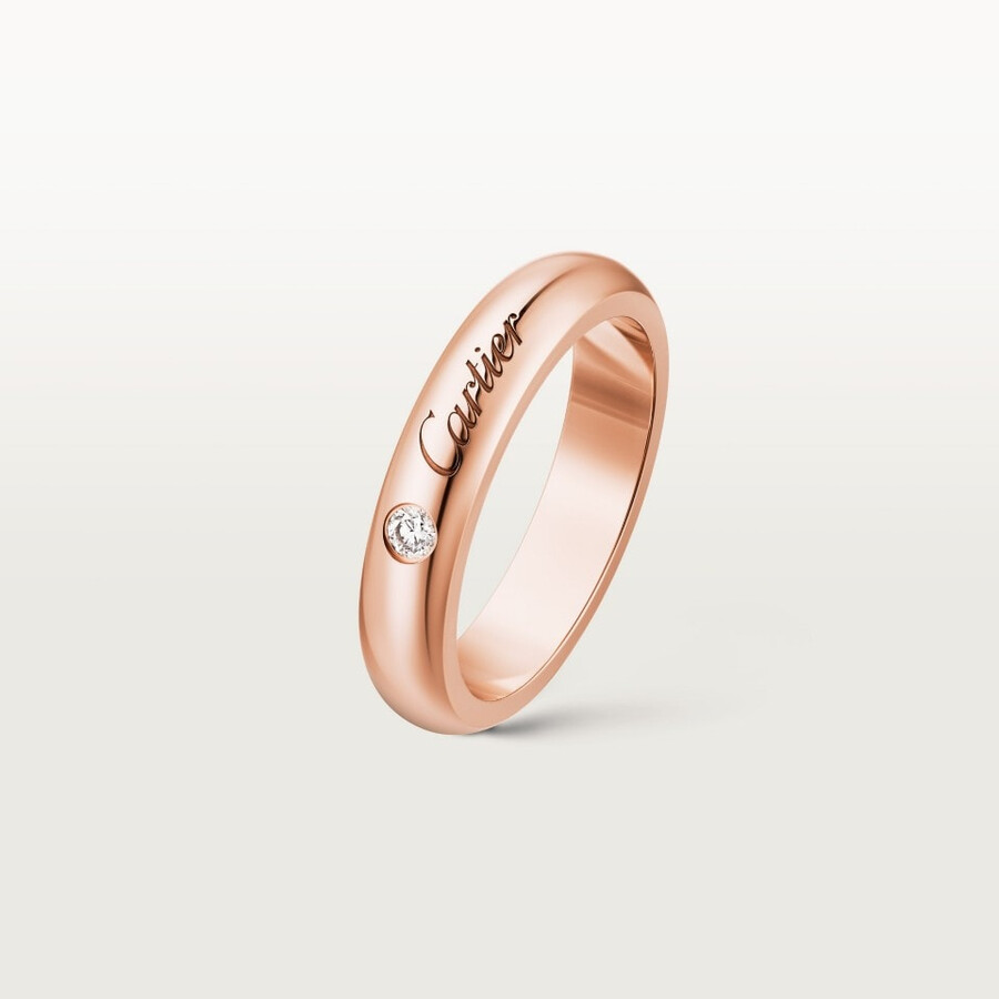 c de cartier wedding ring 4 mm width 1 diamond