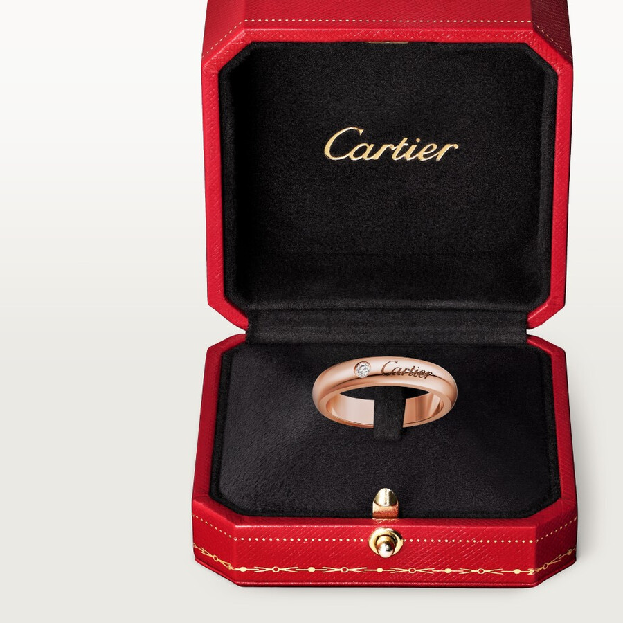 c de cartier wedding ring 4 mm width 1 diamond