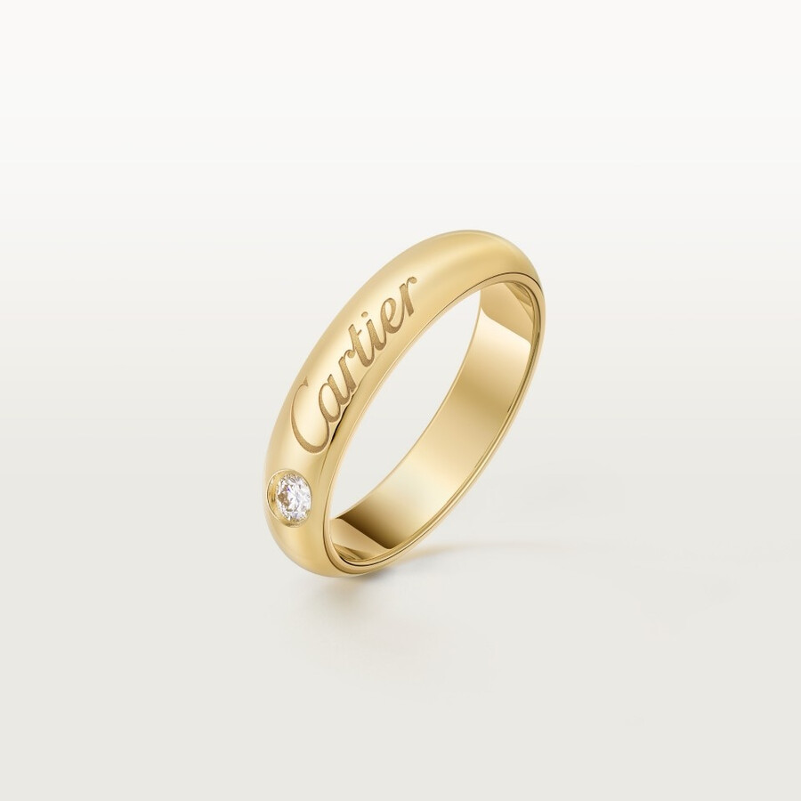 c de cartier wedding ring 4 mm width 1 diamond