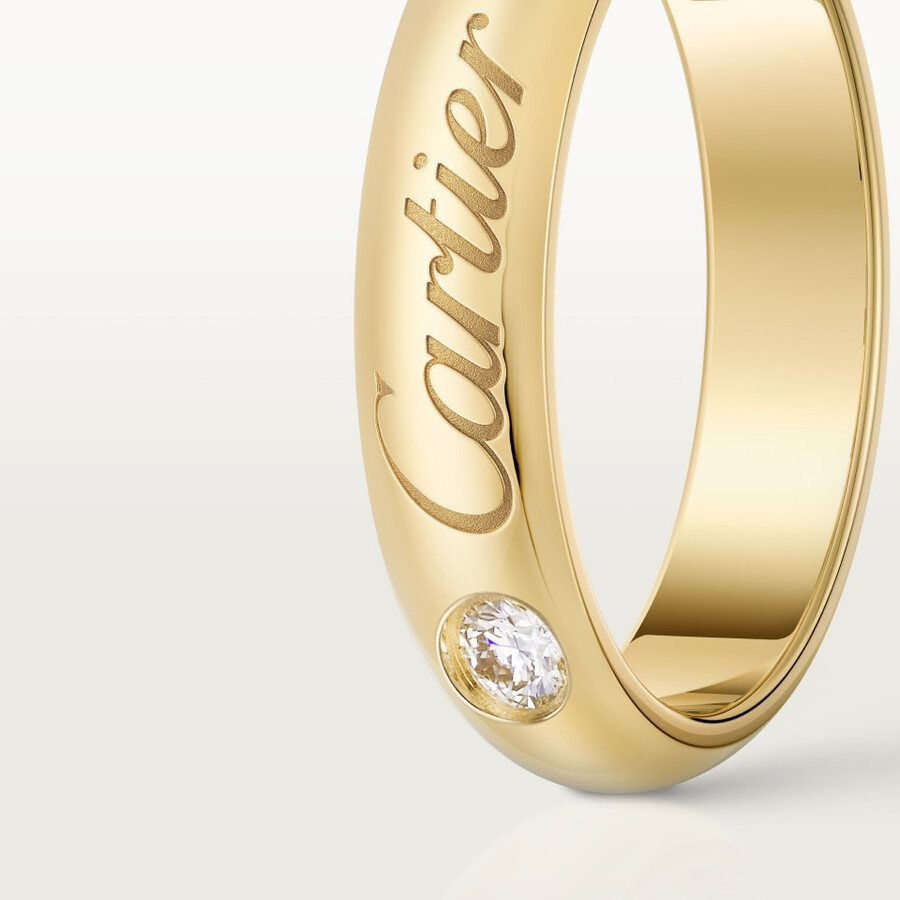 c de cartier wedding ring 4 mm width 1 diamond
