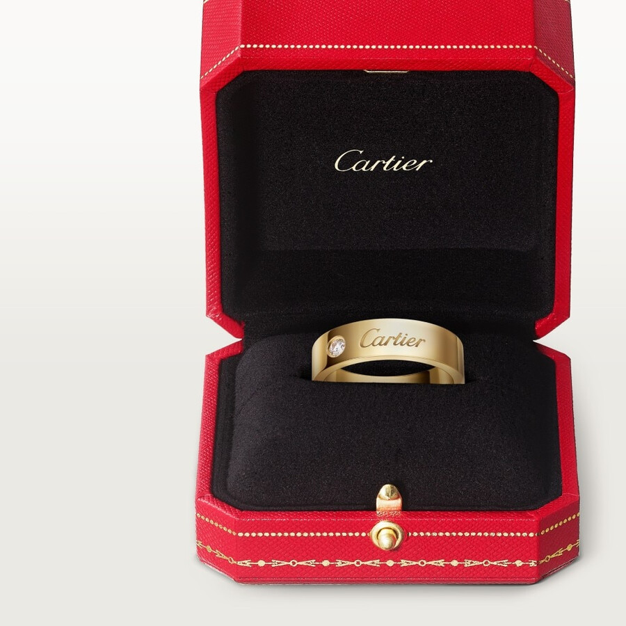 c de cartier wedding ring 5 mm width 1 diamond