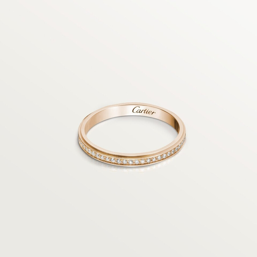 cartier damour wedding ring 2.3 mm width paved