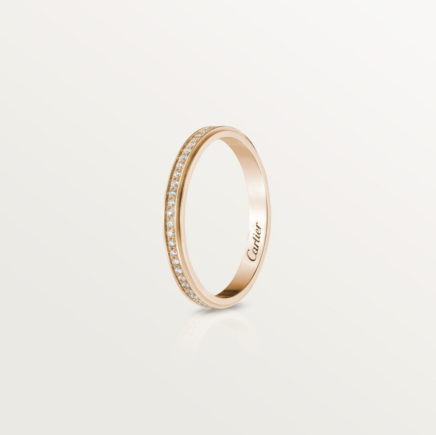 cartier damour wedding ring 2.3 mm width paved