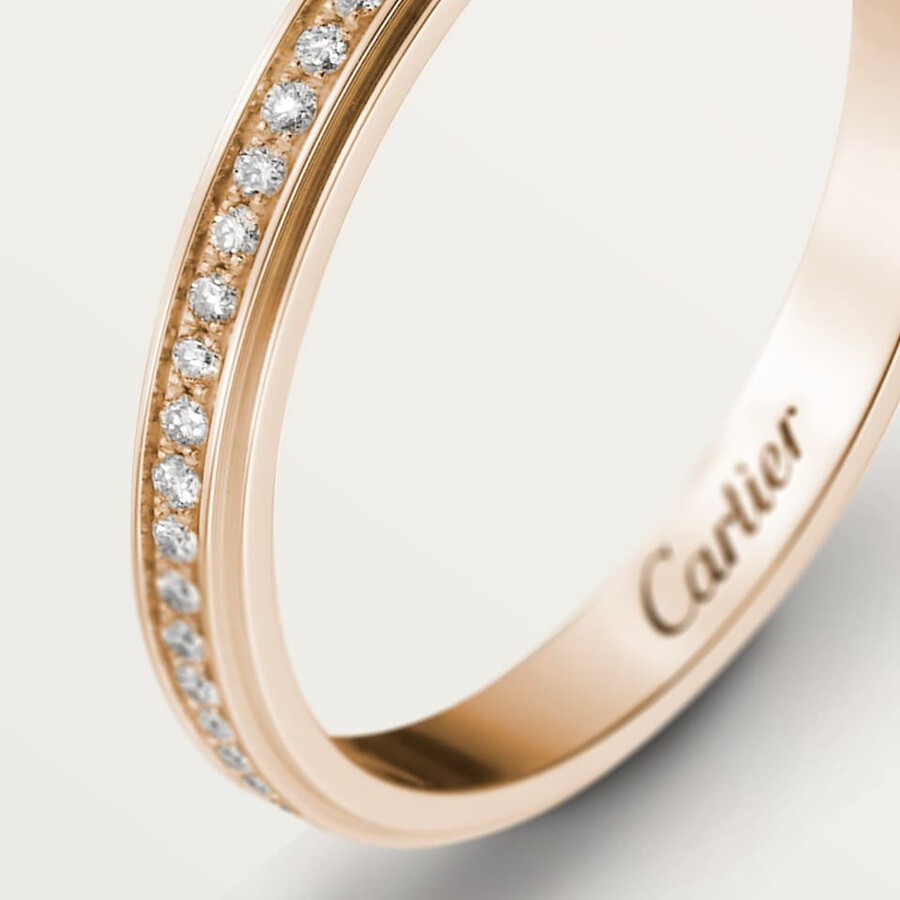 cartier damour wedding ring 2.3 mm width paved