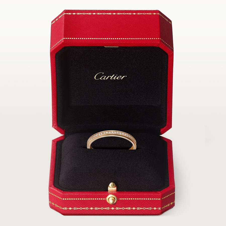 cartier damour wedding ring 2.3 mm width paved