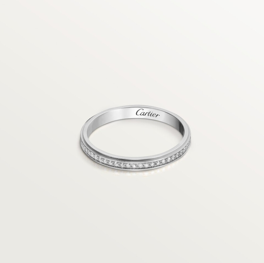 cartier damour wedding ring 2.3 mm width paved