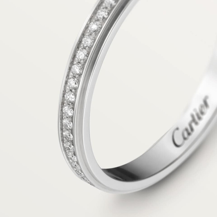 cartier damour wedding ring 2.3 mm width paved