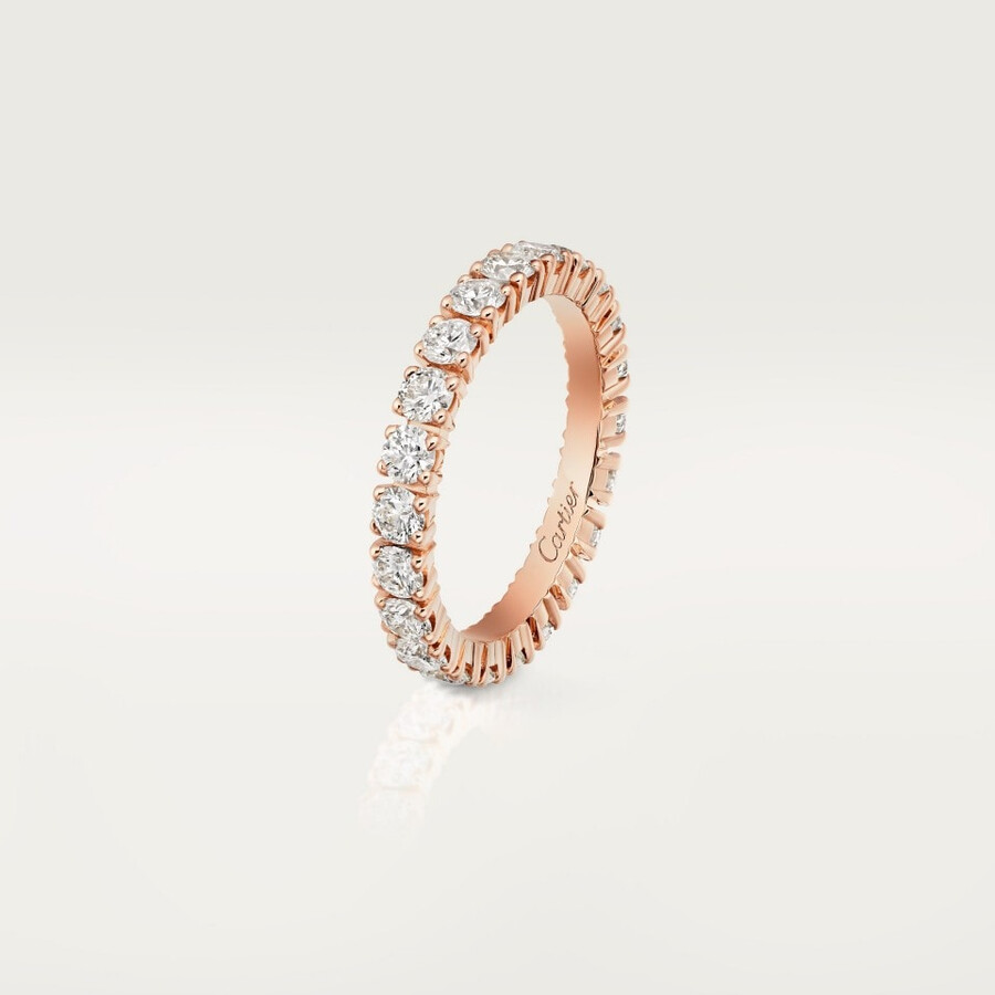 cartier destinée wedding band 3.3 mm width paved