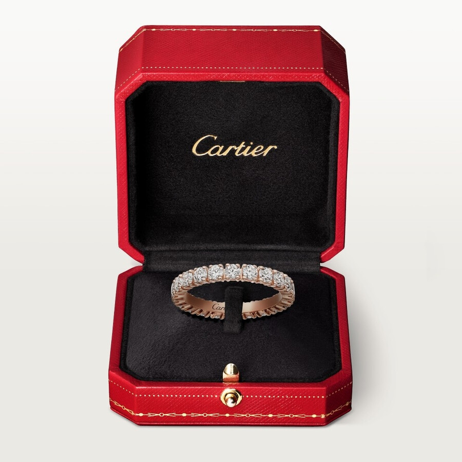 cartier destinée wedding band 3.3 mm width paved