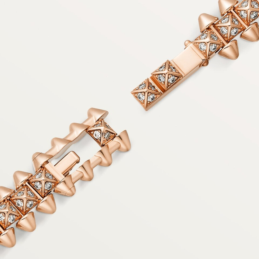 clash de cartier bracelet flexible small model paved