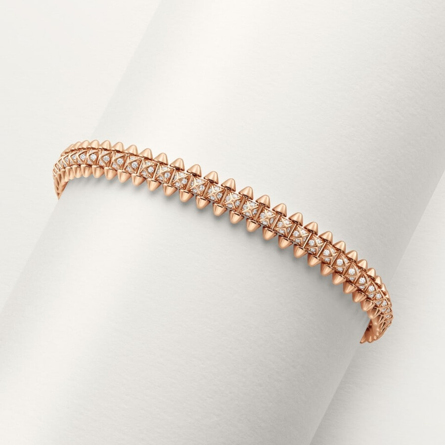 clash de cartier bracelet flexible small model paved