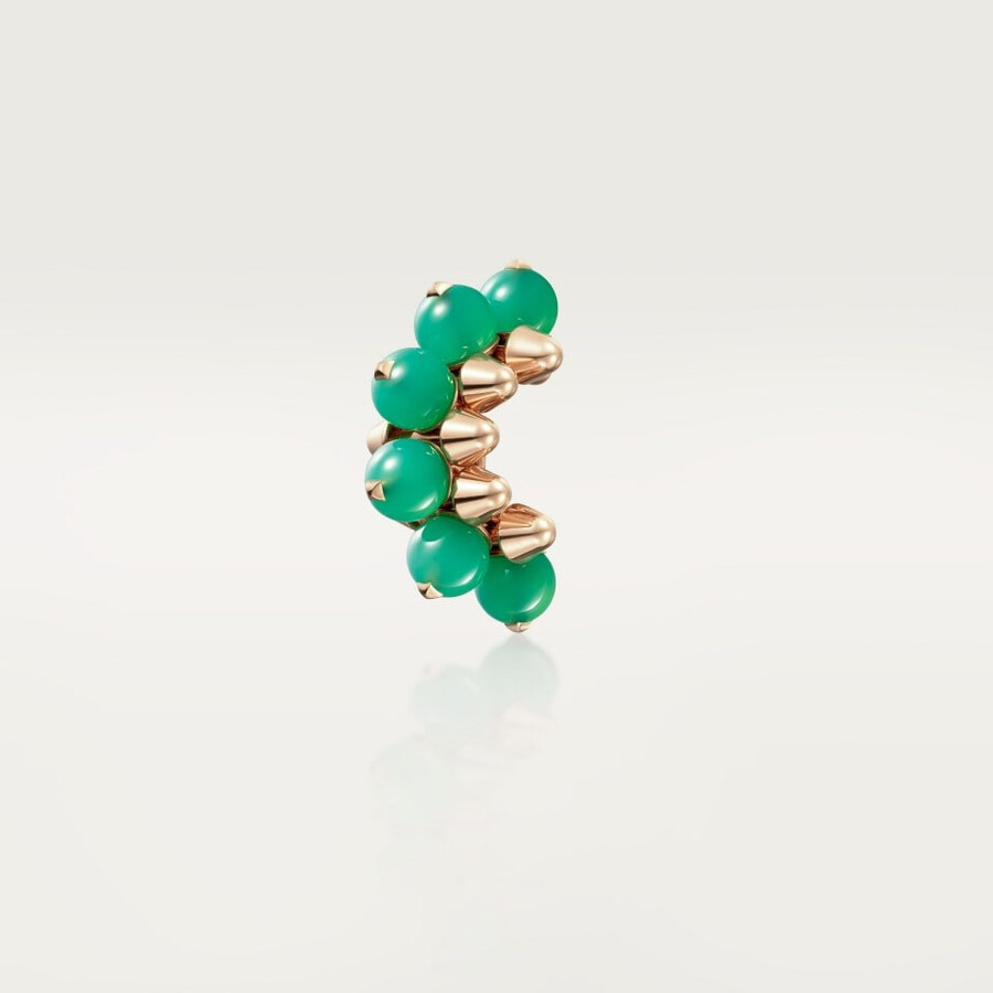 clash de cartier single earring chrysoprase extra-large model
