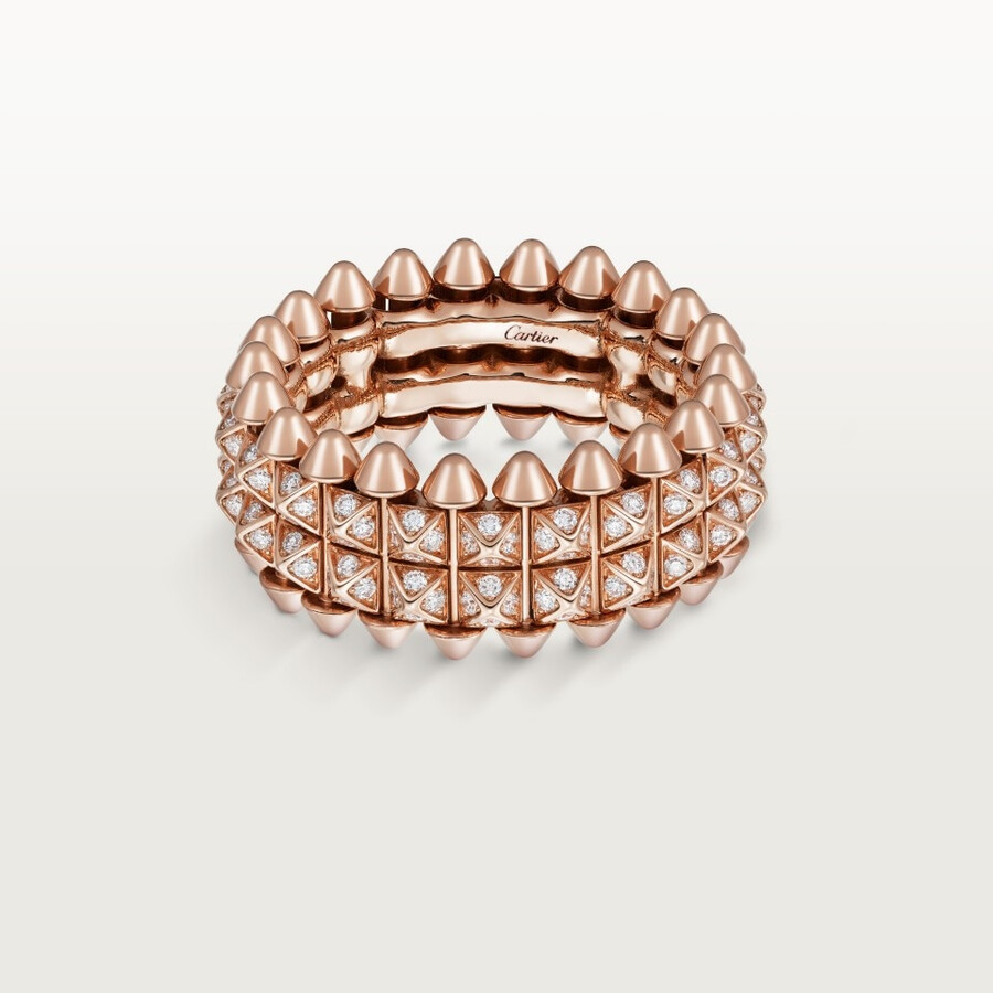 clash de cartier ring double row paved