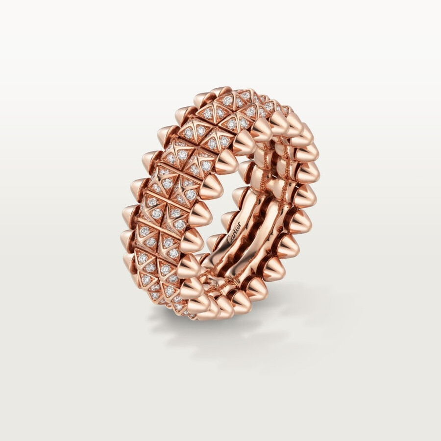 clash de cartier ring double row paved