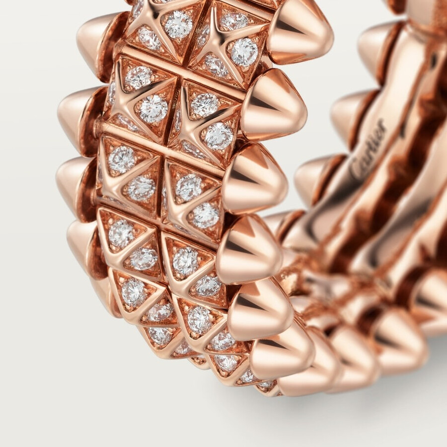 clash de cartier ring double row paved