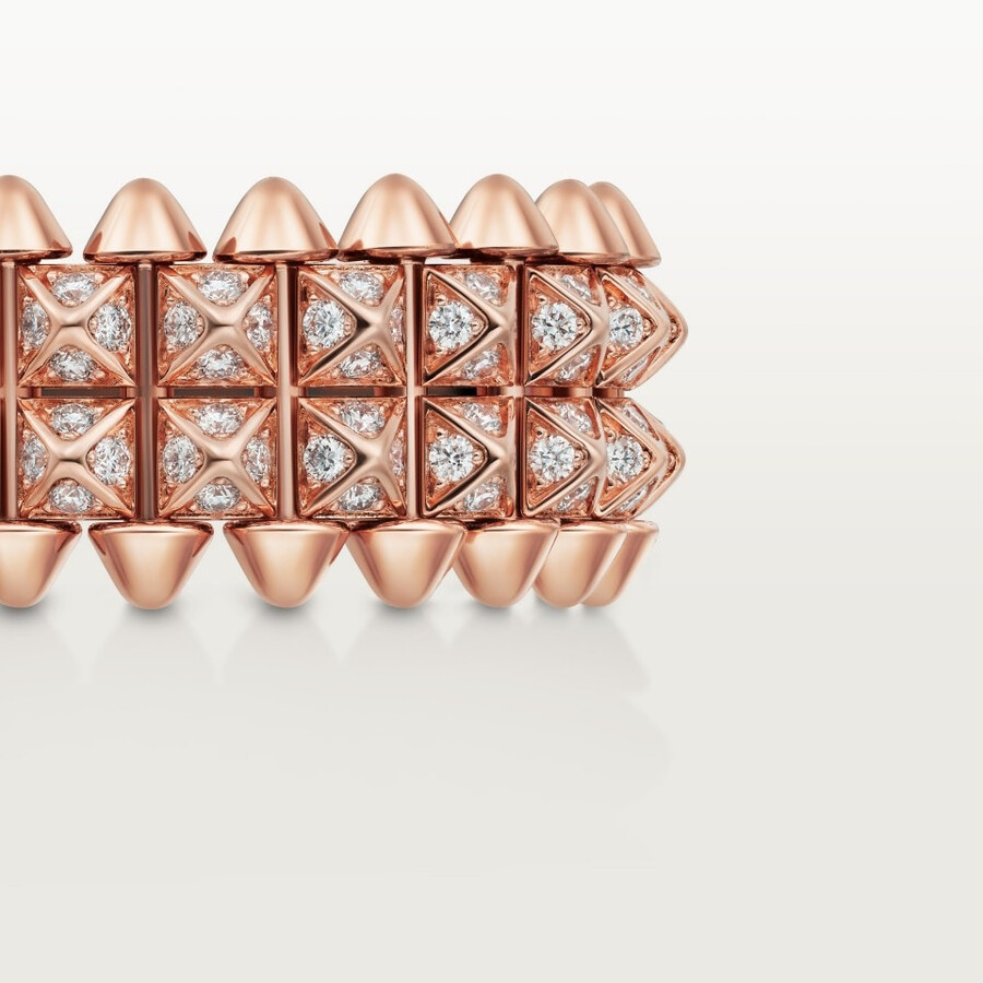 clash de cartier ring double row paved