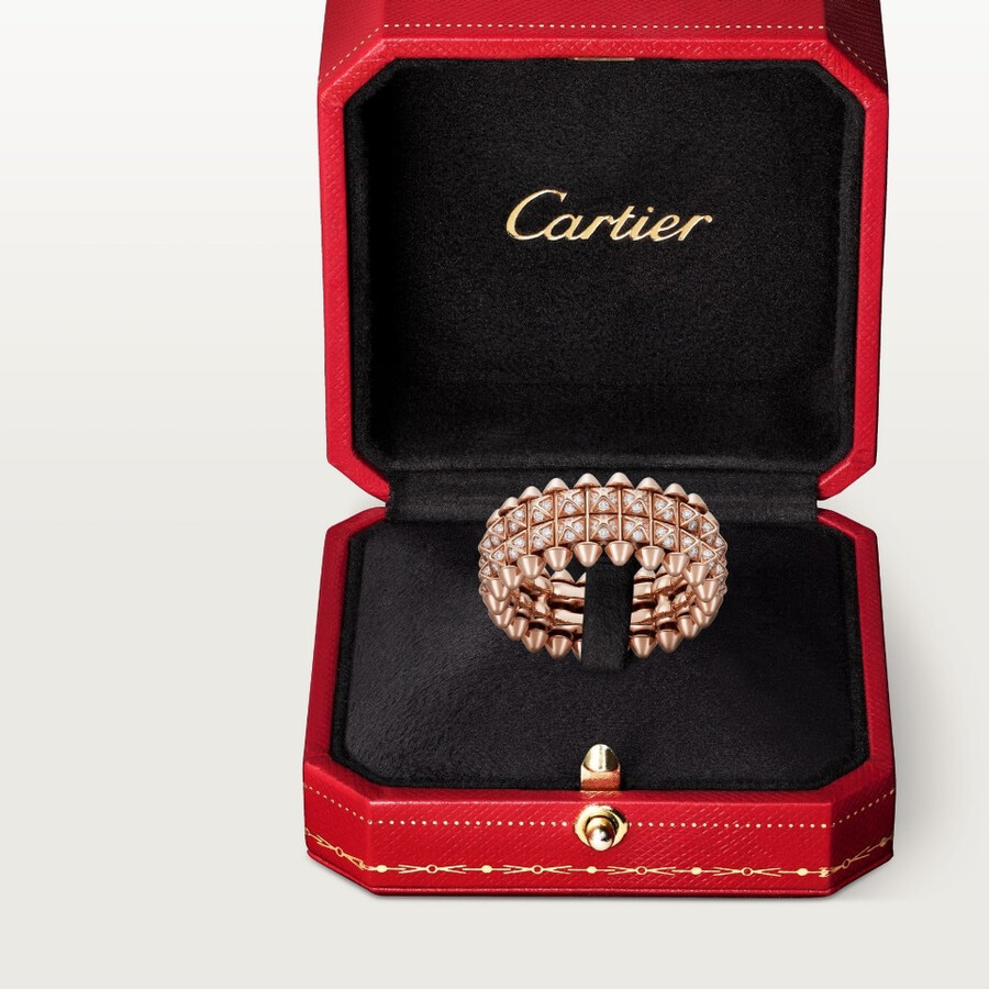 clash de cartier ring double row paved