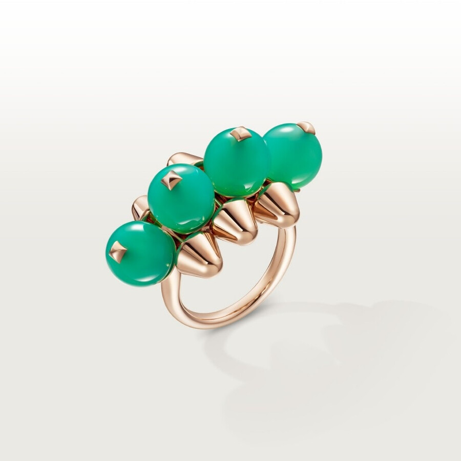 clash de cartier ring chrysoprase extra-large model
