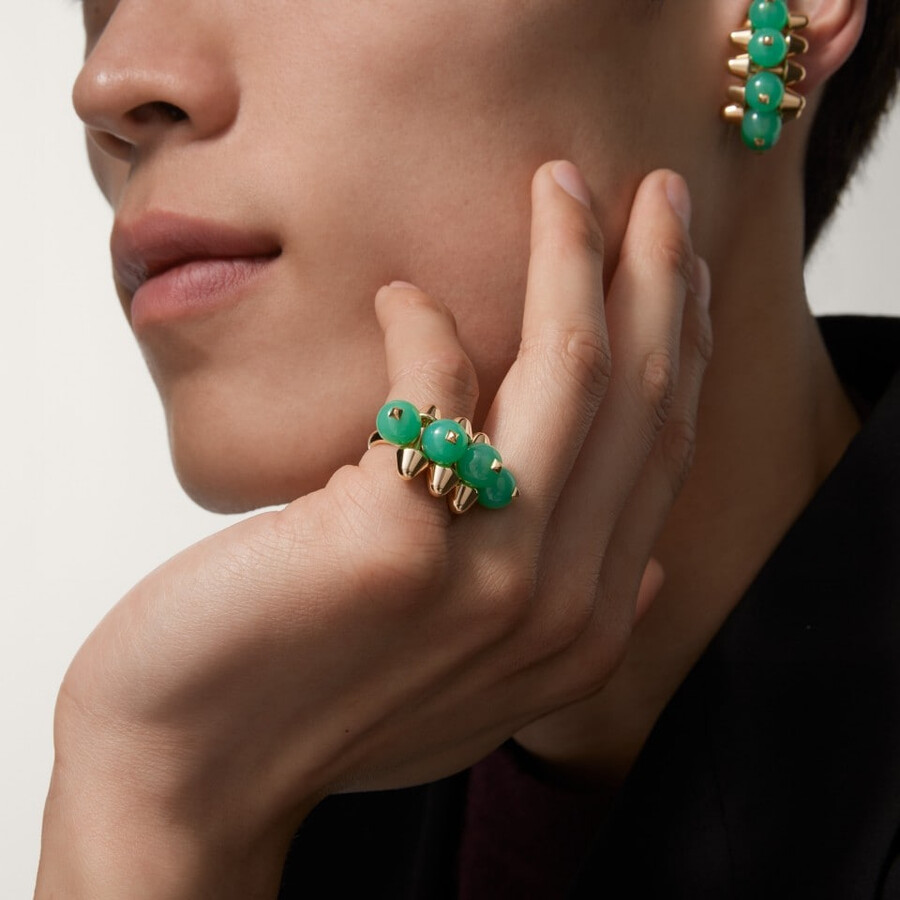 clash de cartier ring chrysoprase extra-large model