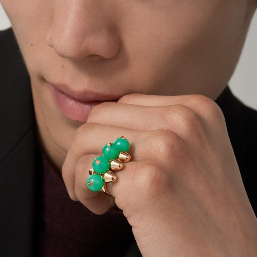 clash de cartier ring chrysoprase extra-large model