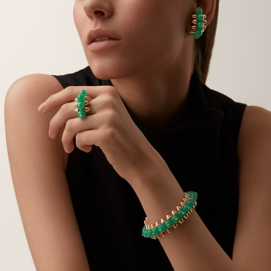 clash de cartier ring chrysoprase extra-large model
