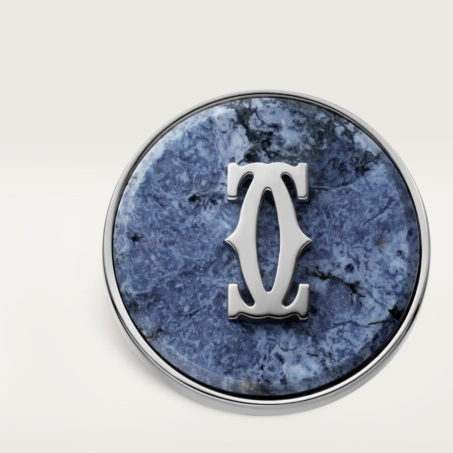 double c de cartier cufflinks in dumortierite
