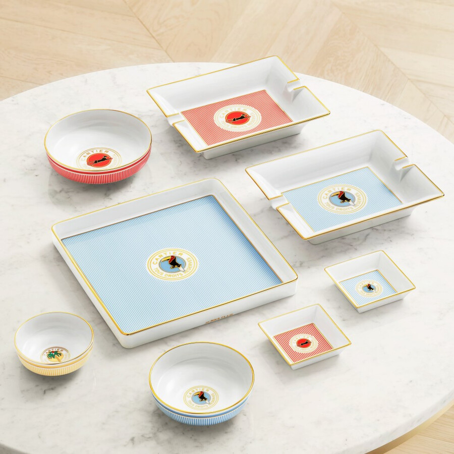 set of three cartier characters bowls