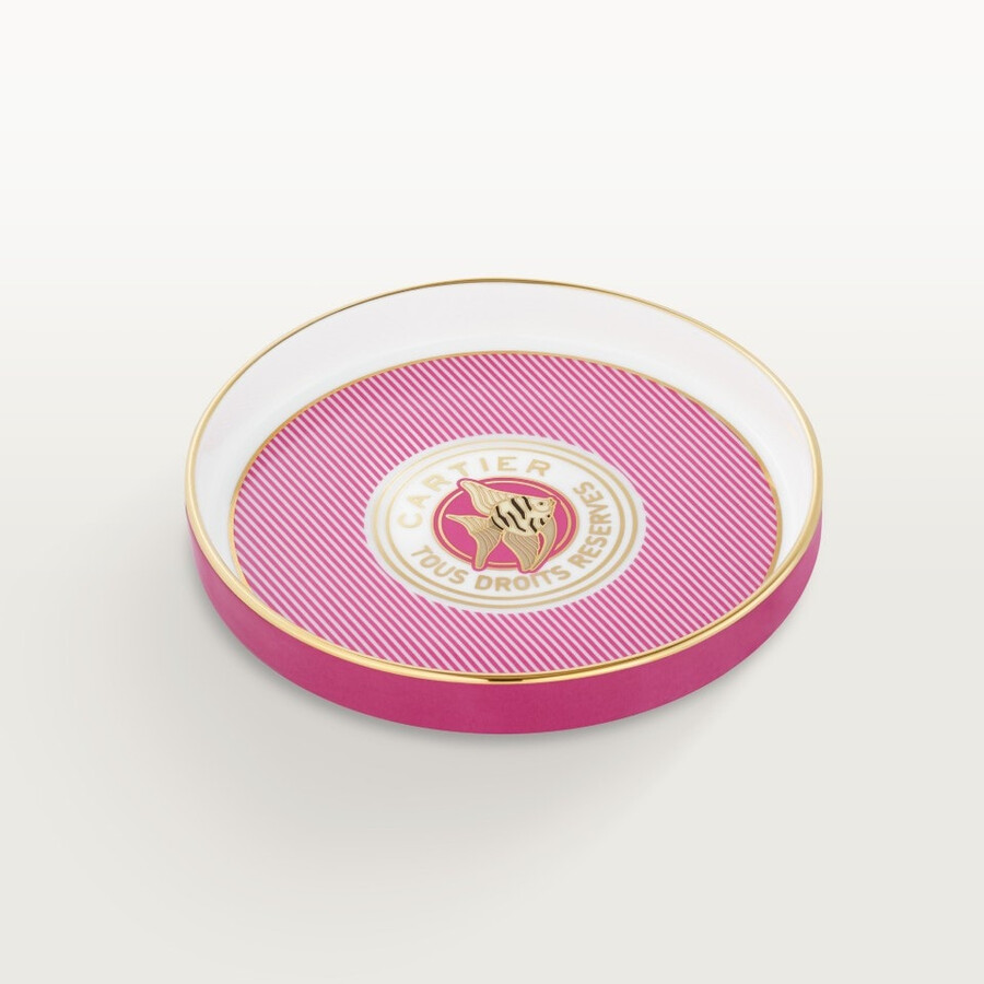 cartier characters round tray small model