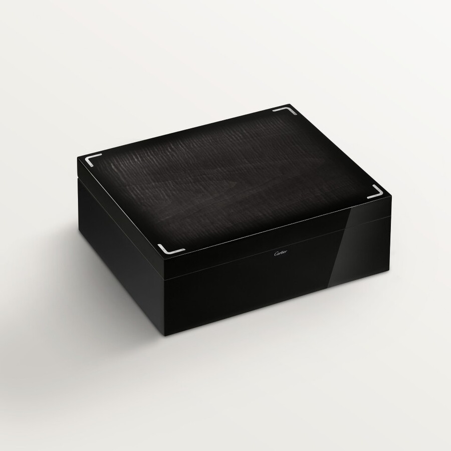 santos de cartier six watch and cufflink box