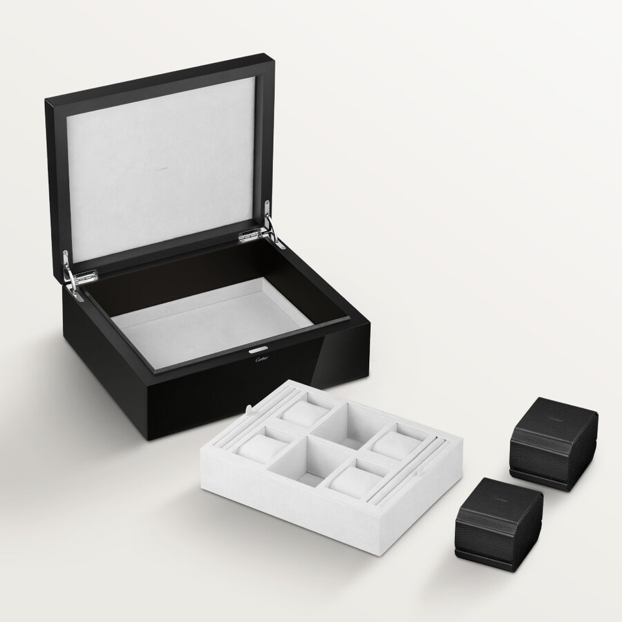 santos de cartier six watch and cufflink box
