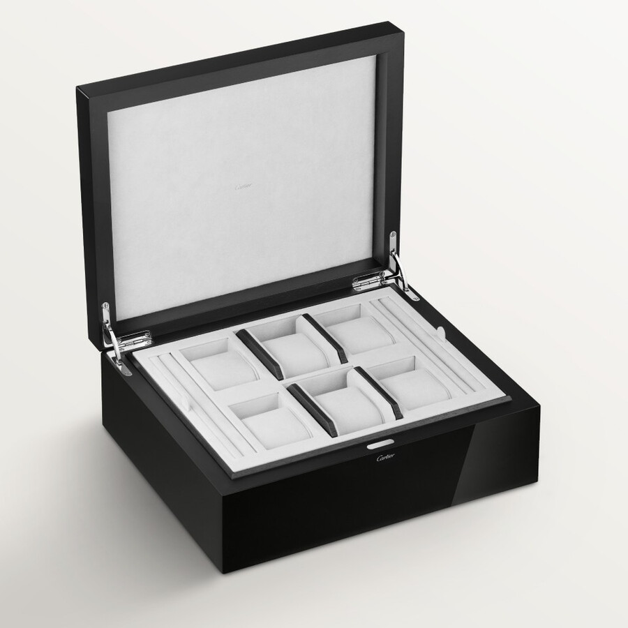 santos de cartier six watch and cufflink box