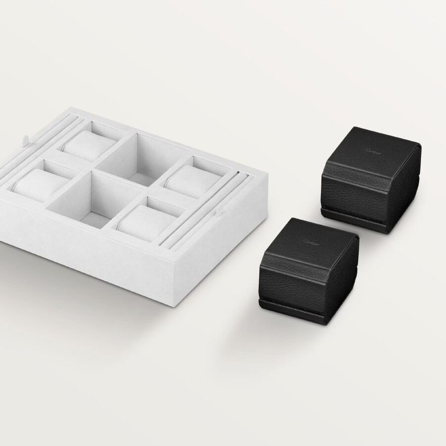 santos de cartier six watch and cufflink box