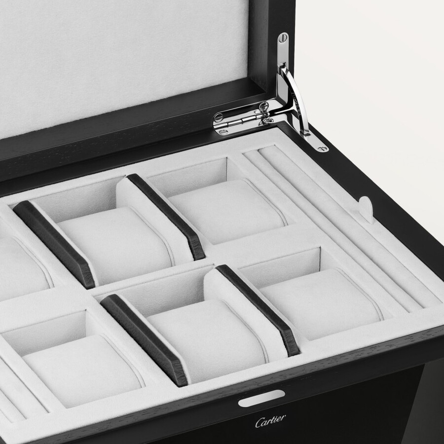 santos de cartier six watch and cufflink box