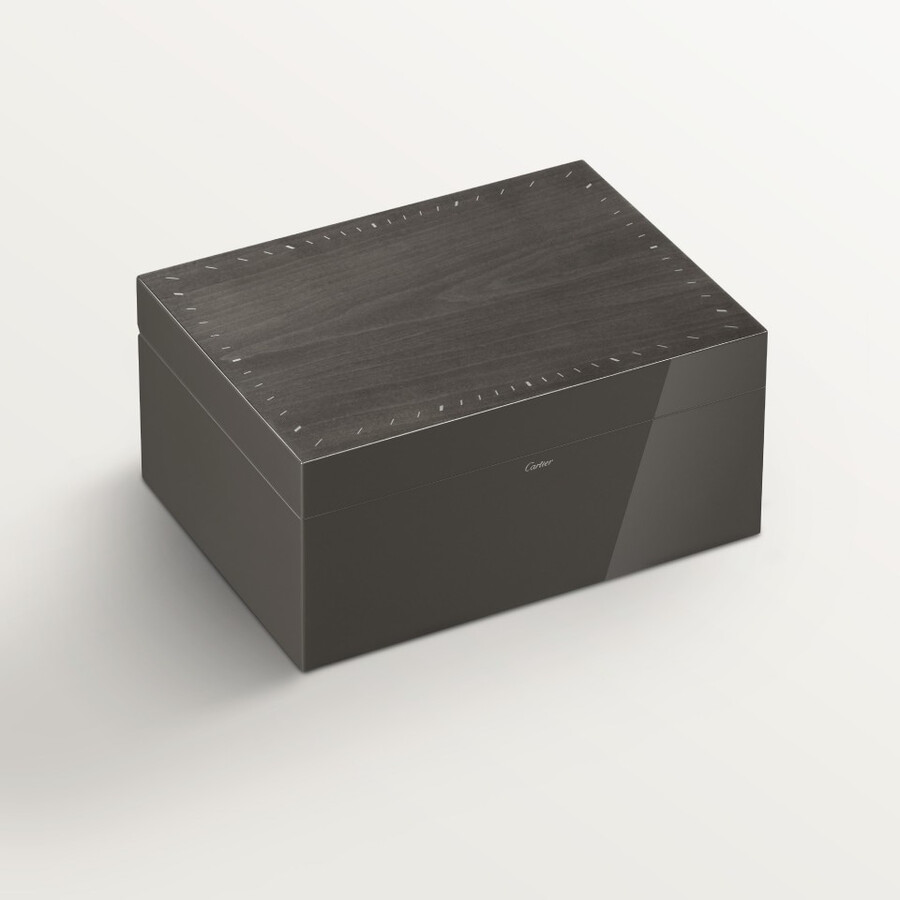 santos de cartier three watch and cufflink box