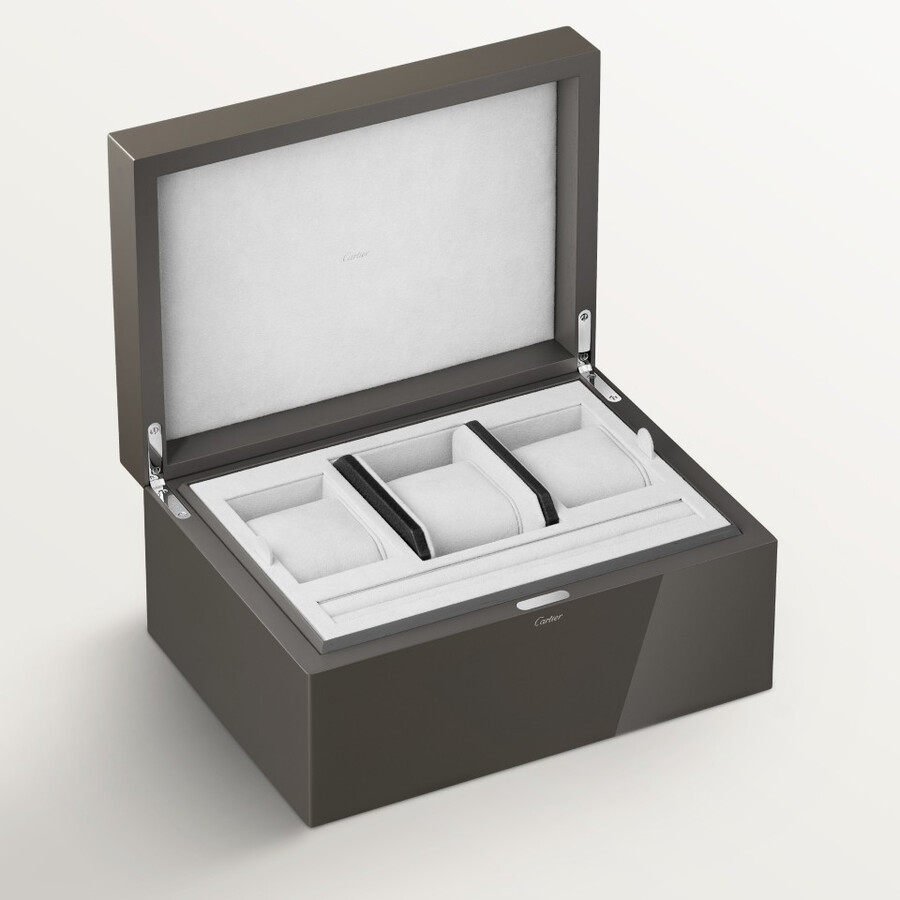 santos de cartier three watch and cufflink box