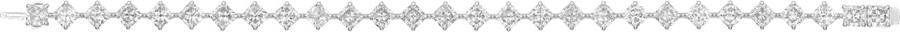 essential lines bracelet cushion-cut diamonds